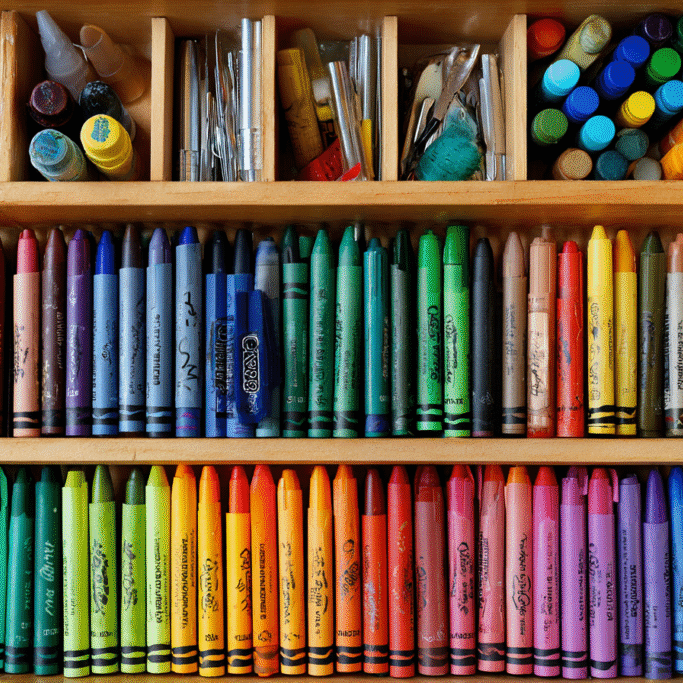 crayons_and_markers_neatly_lined_up_and_organized